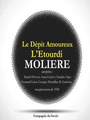 cover image of Le Dépit Amoureux et L'Etourdi, Deux pièces rares de Molière